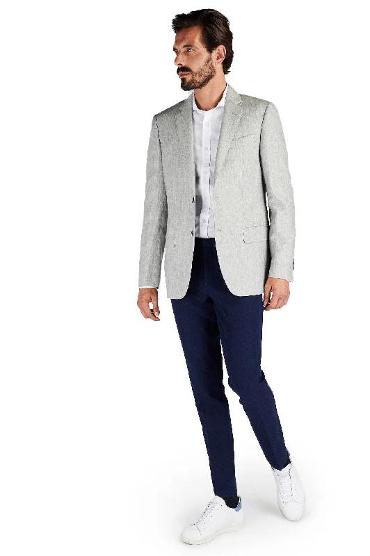 Men's Classic Slim Fit Blazer in linen and wool