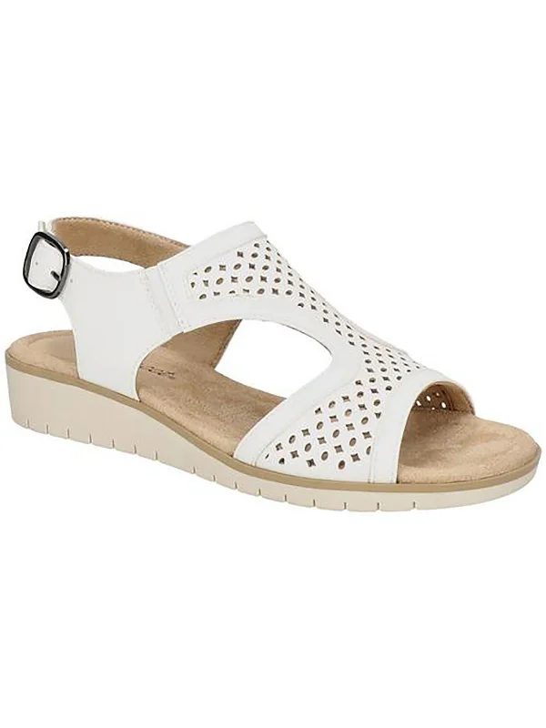 Sustainable Women's Recycled Material Sandals in Beige for Eco - Conscious ShoppersALBA Womens Faux Leather Open Toe Wedge Sandals Sustainable Women's Recycled Material Sandals in Beige for Eco - Conscious ShoppersALBA Womens Faux Leather Open Toe Wedge Sandals