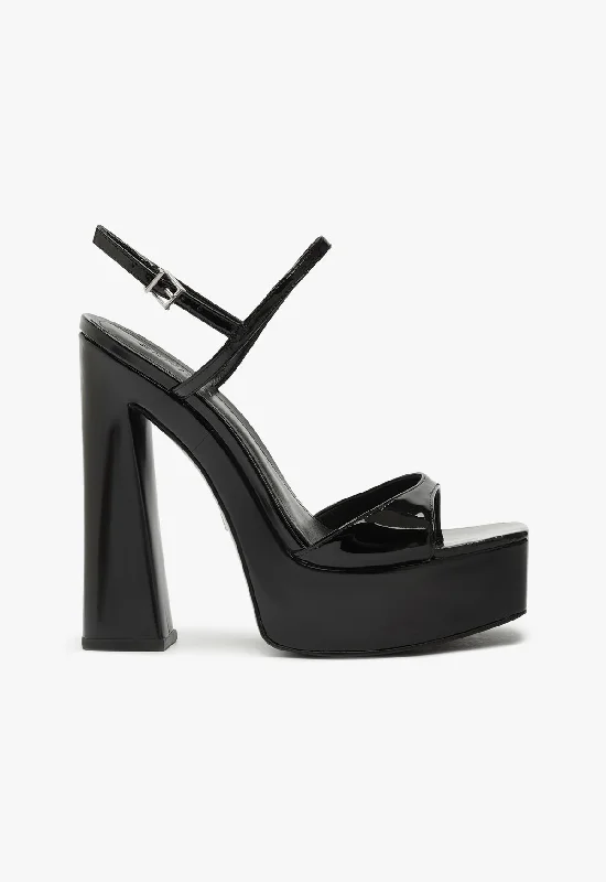 Shock - Absorbing Women's Sandals with a Soft Insole in Black for Active LifestylesArlene Platform Sandal Shock - Absorbing Women's Sandals with a Soft Insole in Black for Active LifestylesArlene Platform Sandal