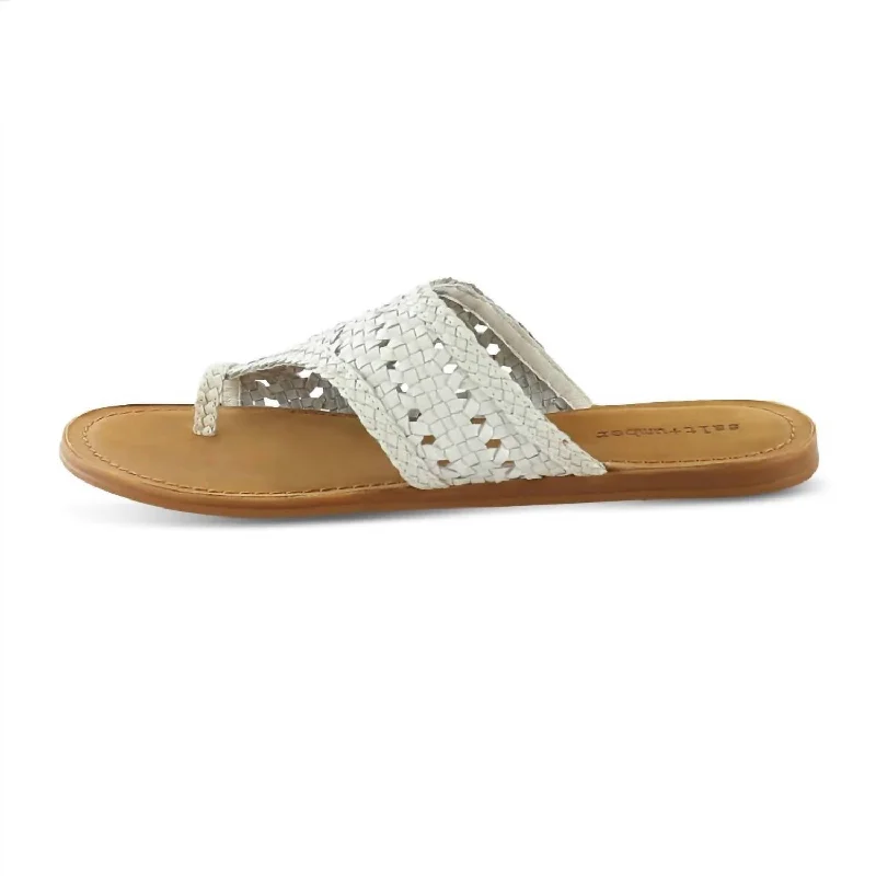 Shock - Absorbing Women's Sandals with a Soft Insole in Black for Active LifestylesAthena Loop Woven Sandal In White Shock - Absorbing Women's Sandals with a Soft Insole in Black for Active LifestylesAthena Loop Woven Sandal In White