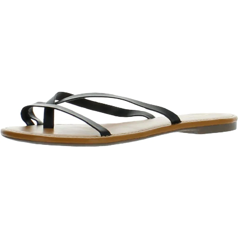 Women's Flat Slide Sandals with a Memory Foam Insole in White for All - Day ComfortAva + Esme Womens Bonnie Open Toe Slip On Flip-Flops Women's Flat Slide Sandals with a Memory Foam Insole in White for All - Day ComfortAva + Esme Womens Bonnie Open Toe Slip On Flip-Flops