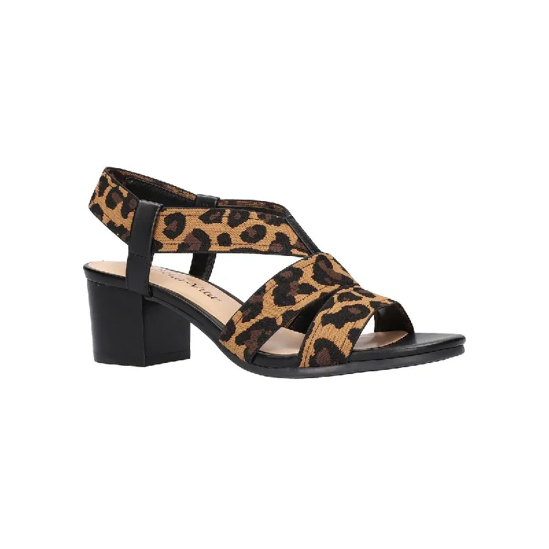 Women's Ankle - Strap Sandals with a Block Heel in Red for a Sophisticated StyleBella Vita Womens Jodi Knit Leopard Heel Sandals Women's Ankle - Strap Sandals with a Block Heel in Red for a Sophisticated StyleBella Vita Womens Jodi Knit Leopard Heel Sandals