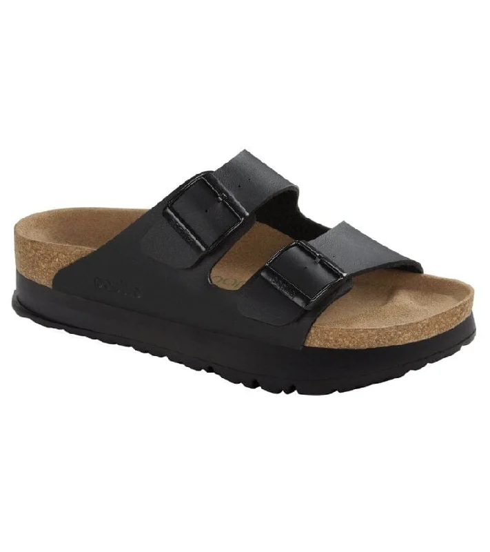 Anti - Slip Women's Sandals with a Grooved Sole in Green for Outdoor AdventuresBirkenstock Papillio Arizona Pap Flex Platform Birko-Flor Black Sandal - 1027395 Anti - Slip Women's Sandals with a Grooved Sole in Green for Outdoor AdventuresBirkenstock Papillio Arizona Pap Flex Platform Birko-Flor Black Sandal - 1027395