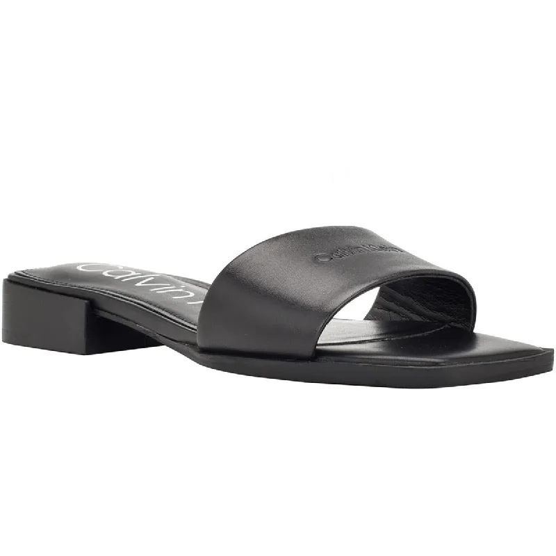 Child - Friendly Women's Sandals with a Secure Buckle in Purple for Moms on the GoCalvin Klein Womens Tansy Laceless Cushioned Footbed Slide Sandals Child - Friendly Women's Sandals with a Secure Buckle in Purple for Moms on the GoCalvin Klein Womens Tansy Laceless Cushioned Footbed Slide Sandals