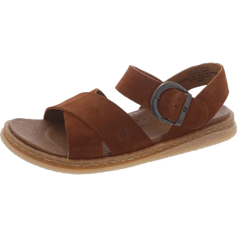 Child - Friendly Women's Sandals with a Secure Buckle in Purple for Moms on the GoCarla Womens Suede Slingback Ankle Strap Child - Friendly Women's Sandals with a Secure Buckle in Purple for Moms on the GoCarla Womens Suede Slingback Ankle Strap