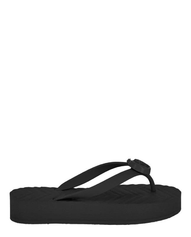 Plus Size Women's Wide - Width Platform Sandals in Black for Added Comfort and HeightChevron Logo Thong Sandals Plus Size Women's Wide - Width Platform Sandals in Black for Added Comfort and HeightChevron Logo Thong Sandals