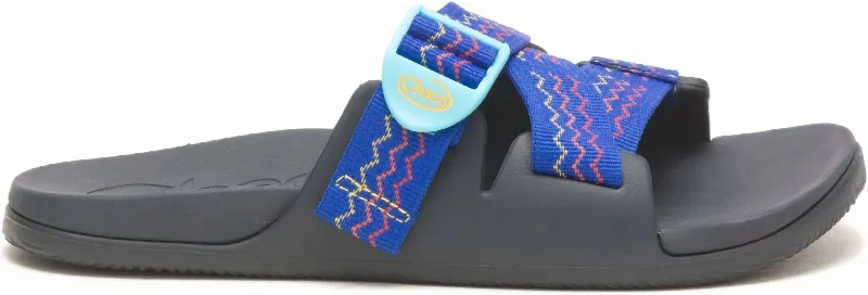 Women's Leather - Strapped Sandals with a Braided Detail in Brown for a Rustic AppealChillos Slide Sandal In Lasagna Blue Women's Leather - Strapped Sandals with a Braided Detail in Brown for a Rustic AppealChillos Slide Sandal In Lasagna Blue