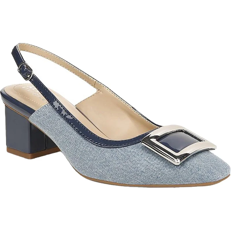 Child - Friendly Women's Sandals with a Secure Buckle in Purple for Moms on the GoCienna Womens Slip On Kitten Heel Slingback Sandals Child - Friendly Women's Sandals with a Secure Buckle in Purple for Moms on the GoCienna Womens Slip On Kitten Heel Slingback Sandals