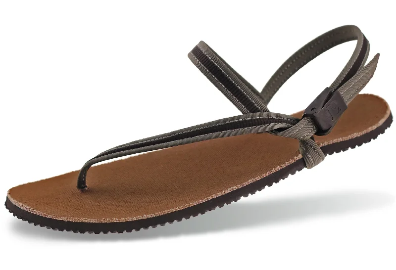 Women's Leather - Strapped Sandals with a Braided Detail in Brown for a Rustic AppealCircadian Sandals