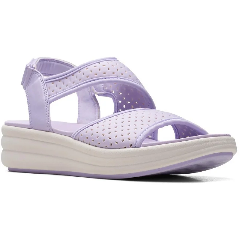 Sustainable Women's Recycled Material Sandals in Beige for Eco - Conscious ShoppersClarks Womens Drift Fern Mesh Ankle Strap Wedge Sandals Sustainable Women's Recycled Material Sandals in Beige for Eco - Conscious ShoppersClarks Womens Drift Fern Mesh Ankle Strap Wedge Sandals