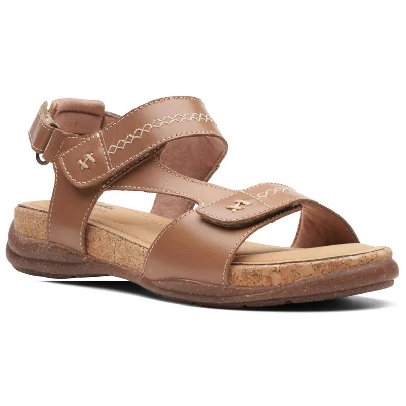 Elastic - Strap Women's Sandals with a Padded Toe in Teal for Easy On - and - OffClarks Womens Roseville Mae Leather Open Toe Sport Sandals Elastic - Strap Women's Sandals with a Padded Toe in Teal for Easy On - and - OffClarks Womens Roseville Mae Leather Open Toe Sport Sandals