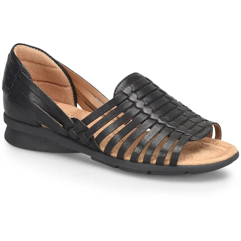 Child - Friendly Women's Sandals with a Secure Buckle in Purple for Moms on the GoChild - Friendly Women's Sandals with a Secure Buckle in Purple for Moms on the GoComfortiva Womens Putnam Leather Woven Huarache Sandals