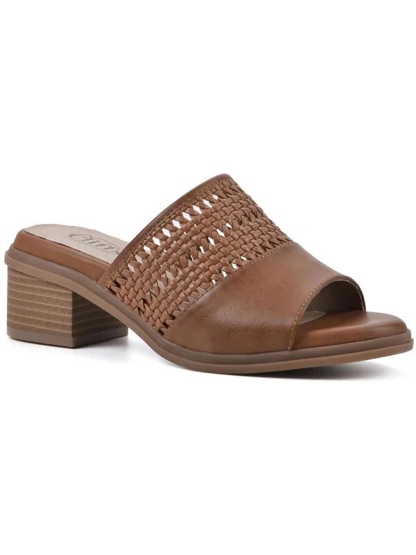 Elastic - Strap Women's Sandals with a Padded Toe in Teal for Easy On - and - OffCORLEY Womens Faux Leather Slip On Mule Sandals Elastic - Strap Women's Sandals with a Padded Toe in Teal for Easy On - and - OffCORLEY Womens Faux Leather Slip On Mule Sandals