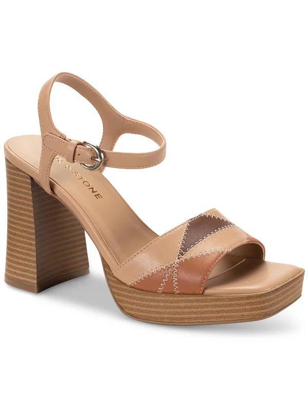Women's Ankle - Strap Sandals with a Block Heel in Red for a Sophisticated StyleDiannaa Womens Square Open Toe Ankle Strap Block Heel