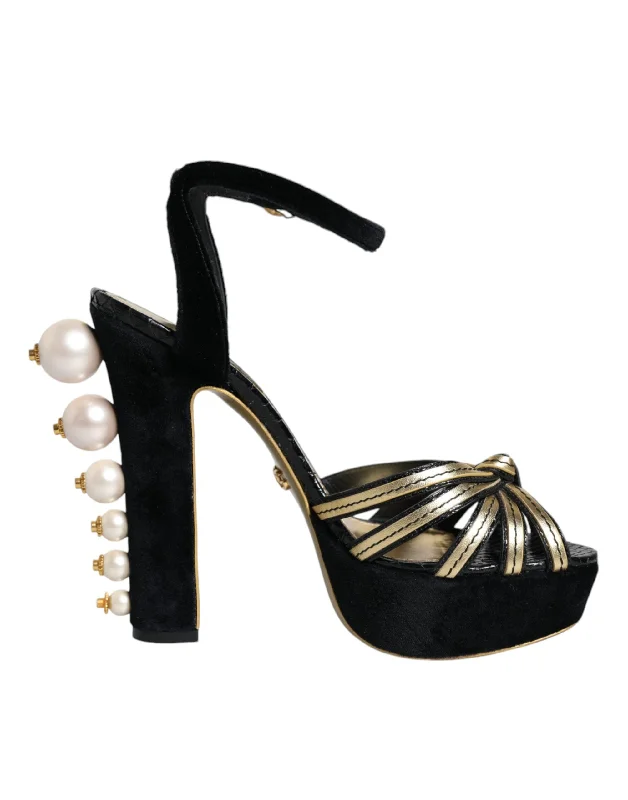 Women's Sandals with a Glitter - Coated Strap in Gold for a Sparkly Summer OutfitDolce & Gabbana Leather Faux ivory Heel Sandals Women's Shoes (Pre-Owned) Women's Sandals with a Glitter - Coated Strap in Gold for a Sparkly Summer OutfitDolce & Gabbana Leather Faux ivory Heel Sandals Women's Shoes (Pre-Owned)