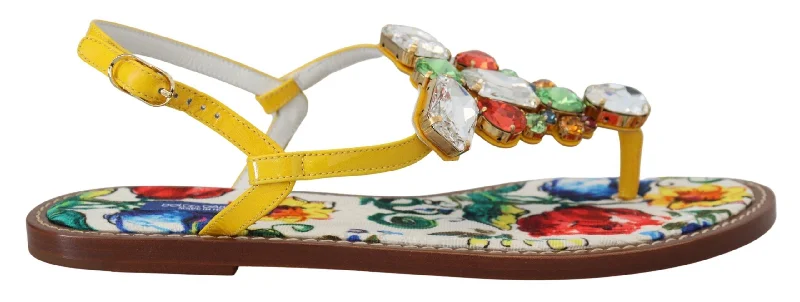 Adjustable Strap Women's Sandals with a Padded Heel in Pink for a Custom FitDolce & Gabbana Majolica Crystal Embellished Leather Women's Sandals Adjustable Strap Women's Sandals with a Padded Heel in Pink for a Custom FitDolce & Gabbana Majolica Crystal Embellished Leather Women's Sandals