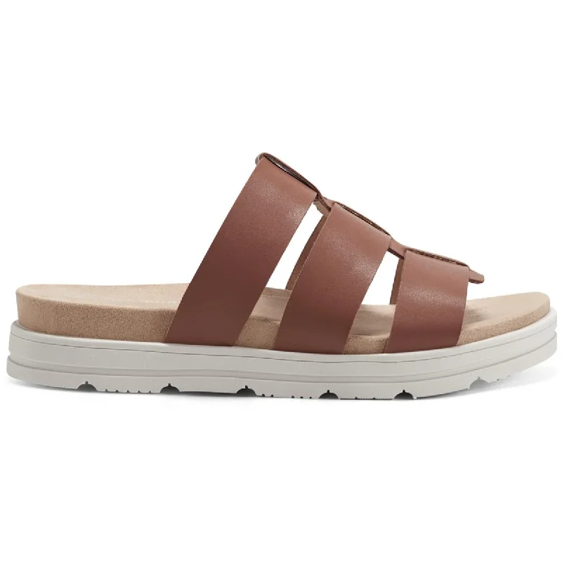 Women's Cork - Soled Espadrille Sandals with a Rope - Trimmed Upper in Navy for a Summer VibeEasy Spirit Womens Salana Faux Leather Slip On Strappy Sandals Women's Cork - Soled Espadrille Sandals with a Rope - Trimmed Upper in Navy for a Summer VibeEasy Spirit Womens Salana Faux Leather Slip On Strappy Sandals
