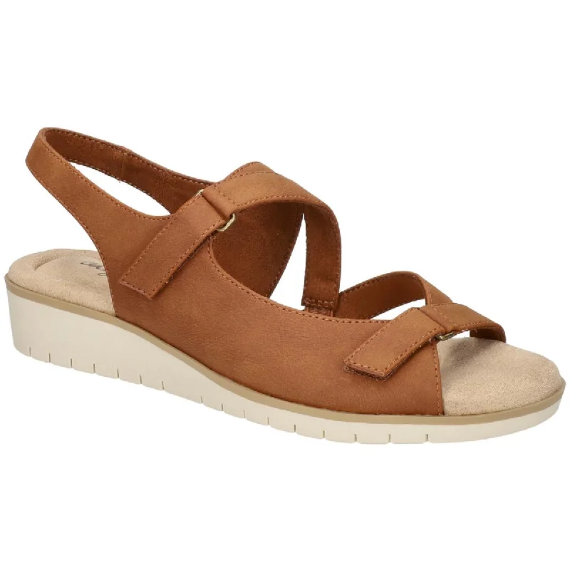 Waterproof Women's Rubber Beach Sandals with Arch Support in Blue for Water ActivitiesEasy Street Womens Bound Ankle Strap Comfort Insole Wedge Sandals Waterproof Women's Rubber Beach Sandals with Arch Support in Blue for Water ActivitiesEasy Street Womens Bound Ankle Strap Comfort Insole Wedge Sandals