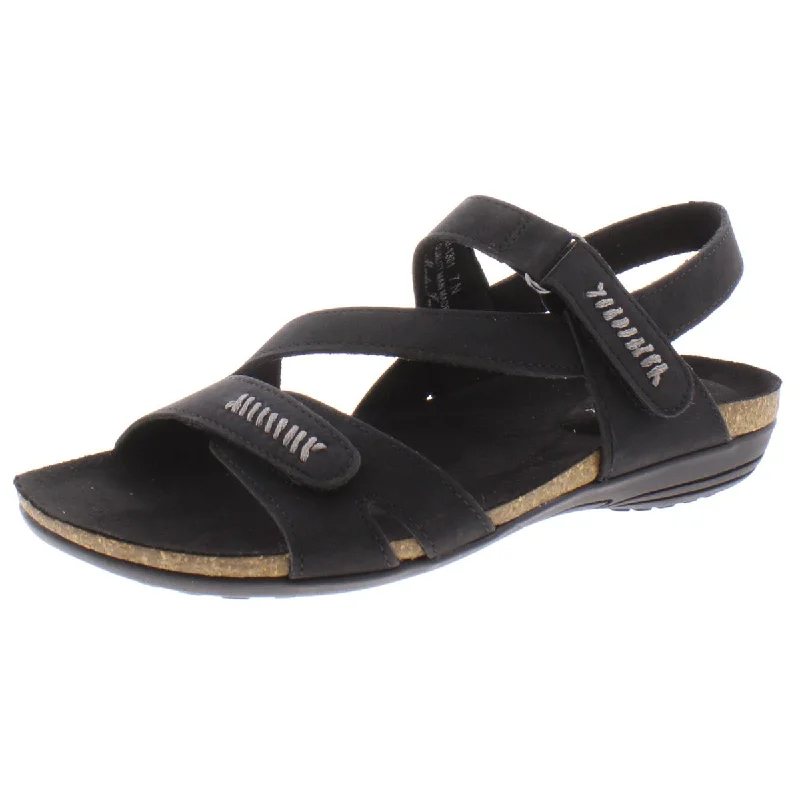 Child - Friendly Women's Sandals with a Secure Buckle in Purple for Moms on the GoEasy Street Womens Winnie Faux Leather Slingback Strappy Sandals Child - Friendly Women's Sandals with a Secure Buckle in Purple for Moms on the GoEasy Street Womens Winnie Faux Leather Slingback Strappy Sandals