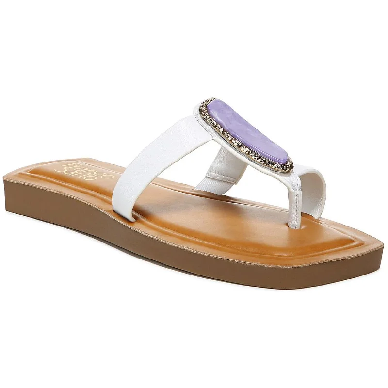 Women's Leather - Strapped Sandals with a Braided Detail in Brown for a Rustic AppealFranco Sarto Womens Capri Leather Embellished Thong Sandals Women's Leather - Strapped Sandals with a Braided Detail in Brown for a Rustic AppealFranco Sarto Womens Capri Leather Embellished Thong Sandals