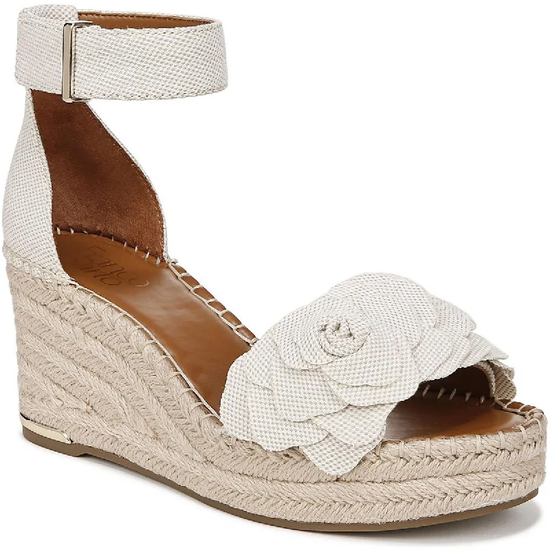 Women's Sandals with a Glitter - Coated Strap in Gold for a Sparkly Summer OutfitWomen's Sandals with a Glitter - Coated Strap in Gold for a Sparkly Summer OutfitFranco Sarto Womens L-Clemens6 Adjustable Knit Espadrilles