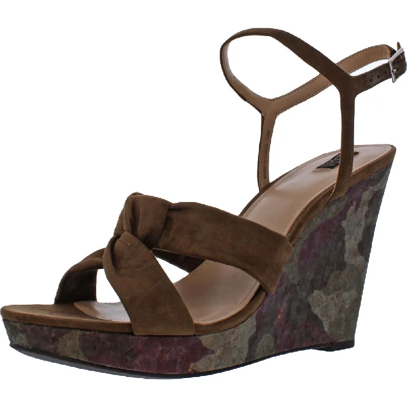 Child - Friendly Women's Sandals with a Secure Buckle in Purple for Moms on the GoG.I.L.I Womens Kahlie Printed Padded Insole Wedge Sandals Child - Friendly Women's Sandals with a Secure Buckle in Purple for Moms on the GoG.I.L.I Womens Kahlie Printed Padded Insole Wedge Sandals