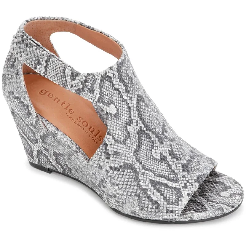 Women's Sandals with a Floral - Printed Upper in Pink for a Feminine Spring LookGentle Souls by Kenneth Cole Womens Lunette 75 Hooded Leather Wedges Women's Sandals with a Floral - Printed Upper in Pink for a Feminine Spring LookGentle Souls by Kenneth Cole Womens Lunette 75 Hooded Leather Wedges