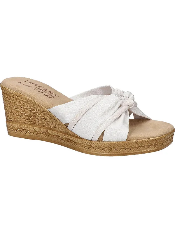 Women's Sandals with a Glitter - Coated Strap in Gold for a Sparkly Summer OutfitGhita Womens Square Toe Slip On Wedge Sandals Women's Sandals with a Glitter - Coated Strap in Gold for a Sparkly Summer OutfitGhita Womens Square Toe Slip On Wedge Sandals