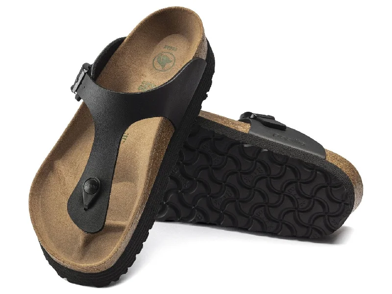 Women's Flat Slide Sandals with a Memory Foam Insole in White for All - Day ComfortBirkenstock: Gizeh Grooved Women's Flat Slide Sandals with a Memory Foam Insole in White for All - Day ComfortBirkenstock: Gizeh Grooved