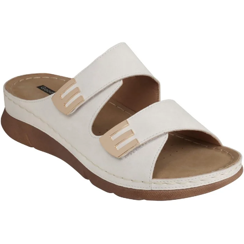 Elastic - Strap Women's Sandals with a Padded Toe in Teal for Easy On - and - OffGood Choice Womens GRETCHEN Laceless Nylon Slide Sandals Elastic - Strap Women's Sandals with a Padded Toe in Teal for Easy On - and - OffGood Choice Womens GRETCHEN Laceless Nylon Slide Sandals