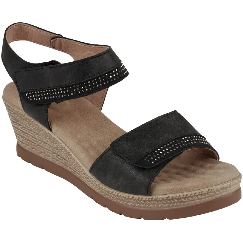 Women's Sandals with a Glitter - Coated Strap in Gold for a Sparkly Summer OutfitGood Choice Womens Jorda Rhinestone Faux Leather Ankle Strap Women's Sandals with a Glitter - Coated Strap in Gold for a Sparkly Summer OutfitGood Choice Womens Jorda Rhinestone Faux Leather Ankle Strap