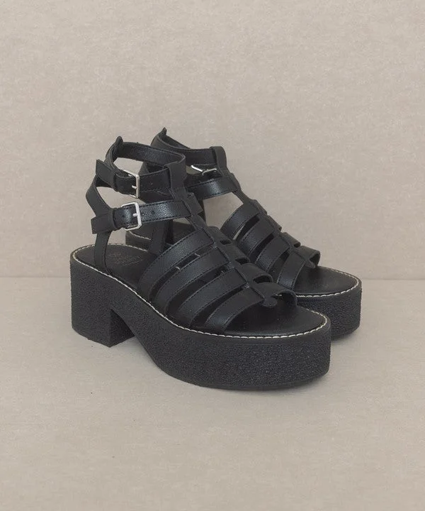 Women's Leather - Strapped Sandals with a Braided Detail in Brown for a Rustic AppealHailey2 - Gladiator Platform Heel Sandals For Women Women's Leather - Strapped Sandals with a Braided Detail in Brown for a Rustic AppealHailey2 - Gladiator Platform Heel Sandals For Women