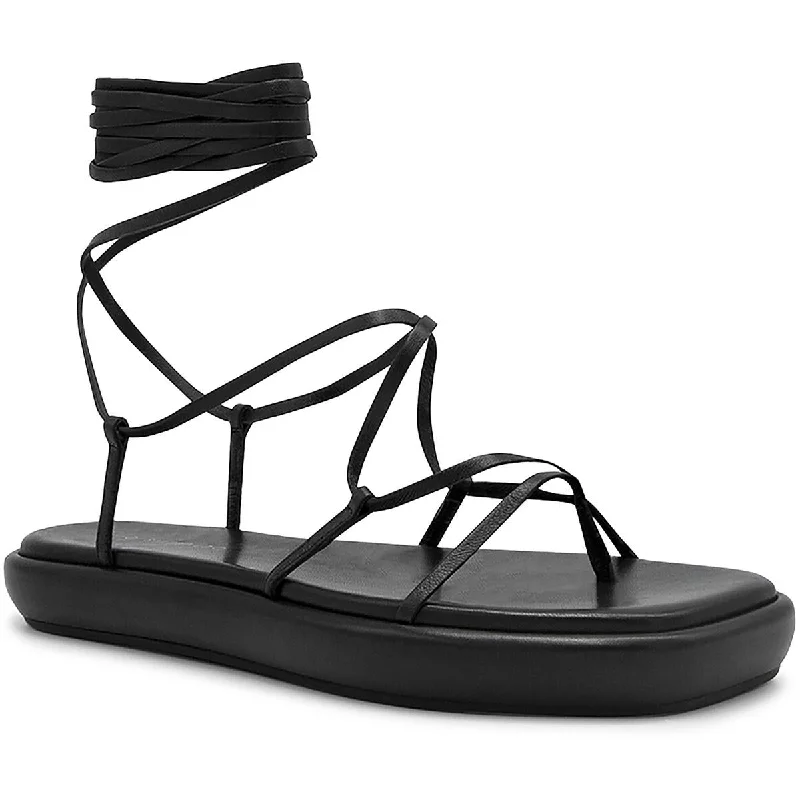 Women's Flat Slide Sandals with a Memory Foam Insole in White for All - Day ComfortIlio Smeraldo Womens Geraldine Leather Strappy Lace-Up Women's Flat Slide Sandals with a Memory Foam Insole in White for All - Day ComfortIlio Smeraldo Womens Geraldine Leather Strappy Lace-Up
