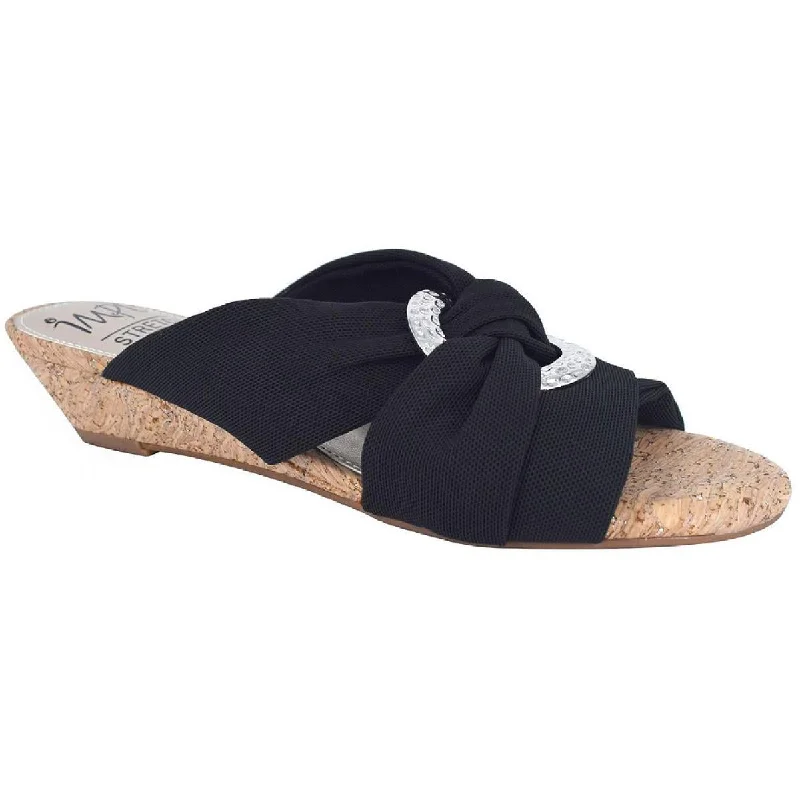 Women's Leather - Strapped Sandals with a Braided Detail in Brown for a Rustic AppealImpo Womens Rexine Knot-Front Memory Foam Wedge Sandals Women's Leather - Strapped Sandals with a Braided Detail in Brown for a Rustic AppealImpo Womens Rexine Knot-Front Memory Foam Wedge Sandals