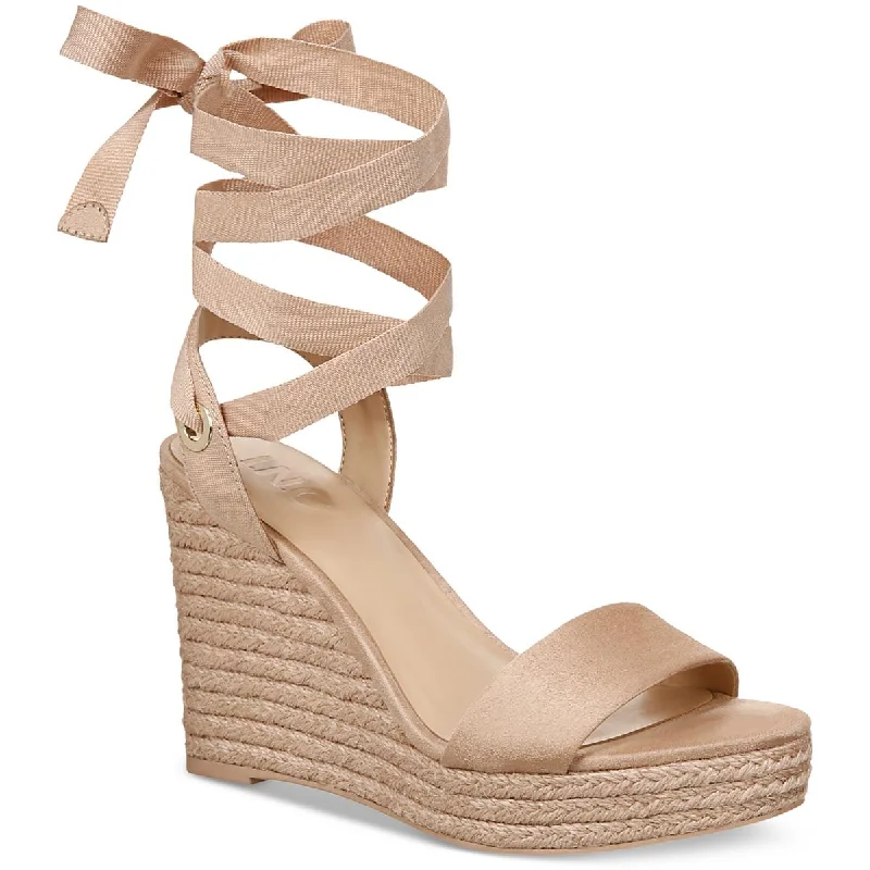 Women's Sandals with a Glitter - Coated Strap in Gold for a Sparkly Summer OutfitINC Womens Maxx Faux Suede Open Toe Wedge Sandals Women's Sandals with a Glitter - Coated Strap in Gold for a Sparkly Summer OutfitINC Womens Maxx Faux Suede Open Toe Wedge Sandals