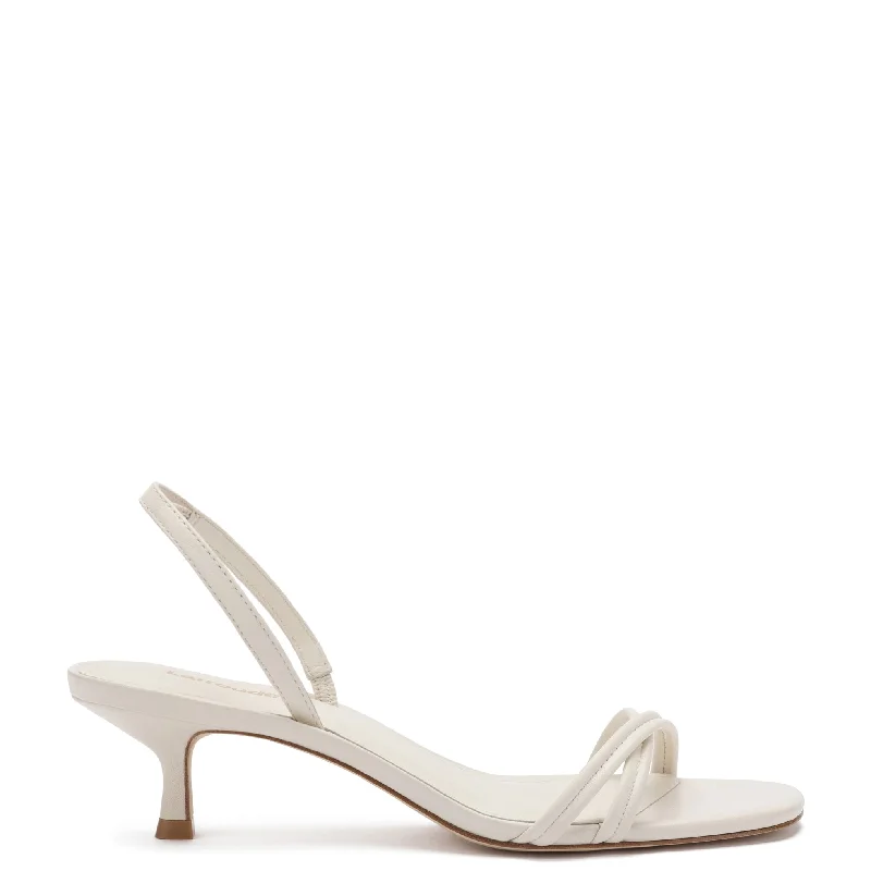 Women's Sandals with a Wedge Heel and a Tassel Detail in Orange for a Trendy LookMini Annie Sandal In Ivory Leather