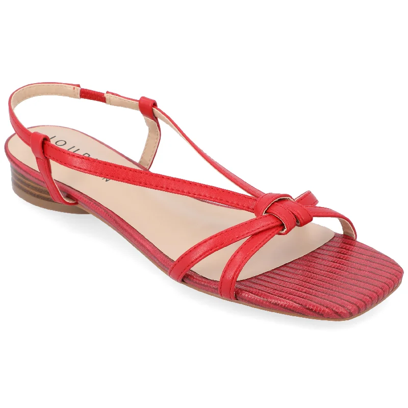 Elastic - Strap Women's Sandals with a Padded Toe in Teal for Easy On - and - OffJournee Collection Women's Bridget Sandals Elastic - Strap Women's Sandals with a Padded Toe in Teal for Easy On - and - OffJournee Collection Women's Bridget Sandals