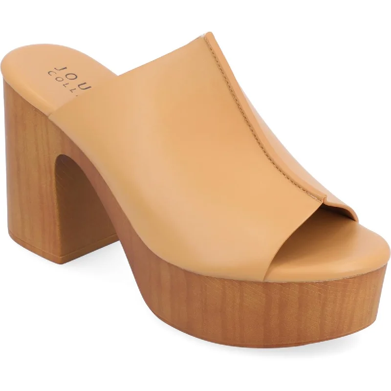 Women's Ankle - Strap Sandals with a Block Heel in Red for a Sophisticated StyleJournee Collection Womens Lorenza Supercomff Faux Leather Block Heel Women's Ankle - Strap Sandals with a Block Heel in Red for a Sophisticated StyleJournee Collection Womens Lorenza Supercomff Faux Leather Block Heel