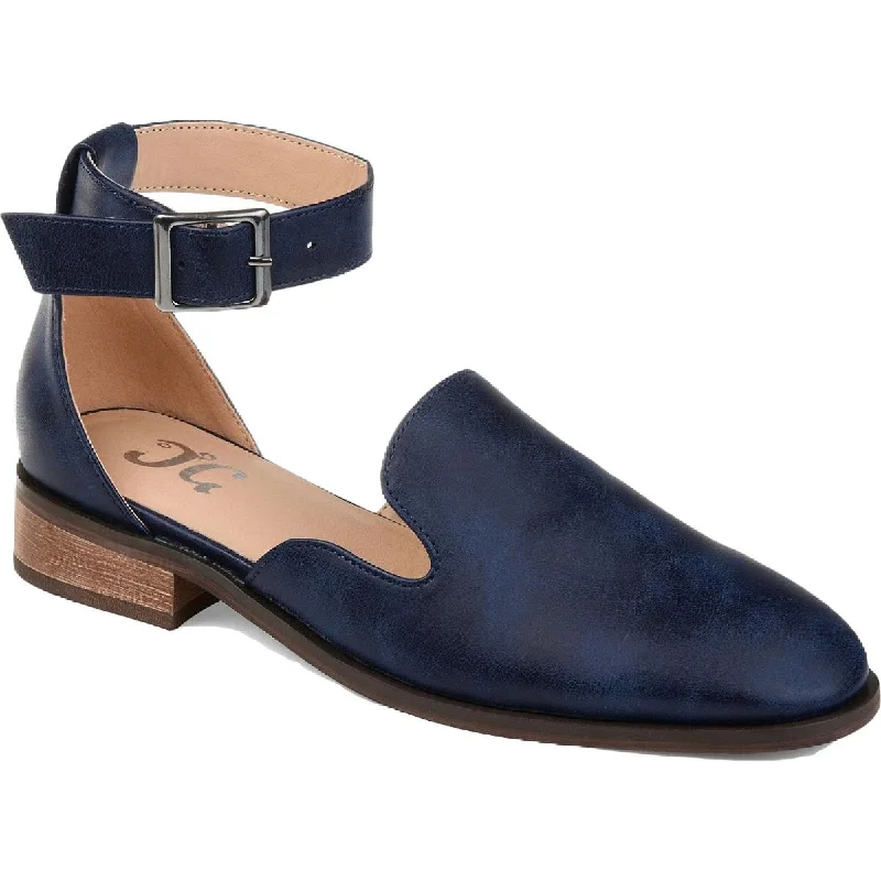 Child - Friendly Women's Sandals with a Secure Buckle in Purple for Moms on the GoJournee Collection Womens Loreta Solid D'Orsay Ankle Strap Child - Friendly Women's Sandals with a Secure Buckle in Purple for Moms on the GoJournee Collection Womens Loreta Solid D'Orsay Ankle Strap