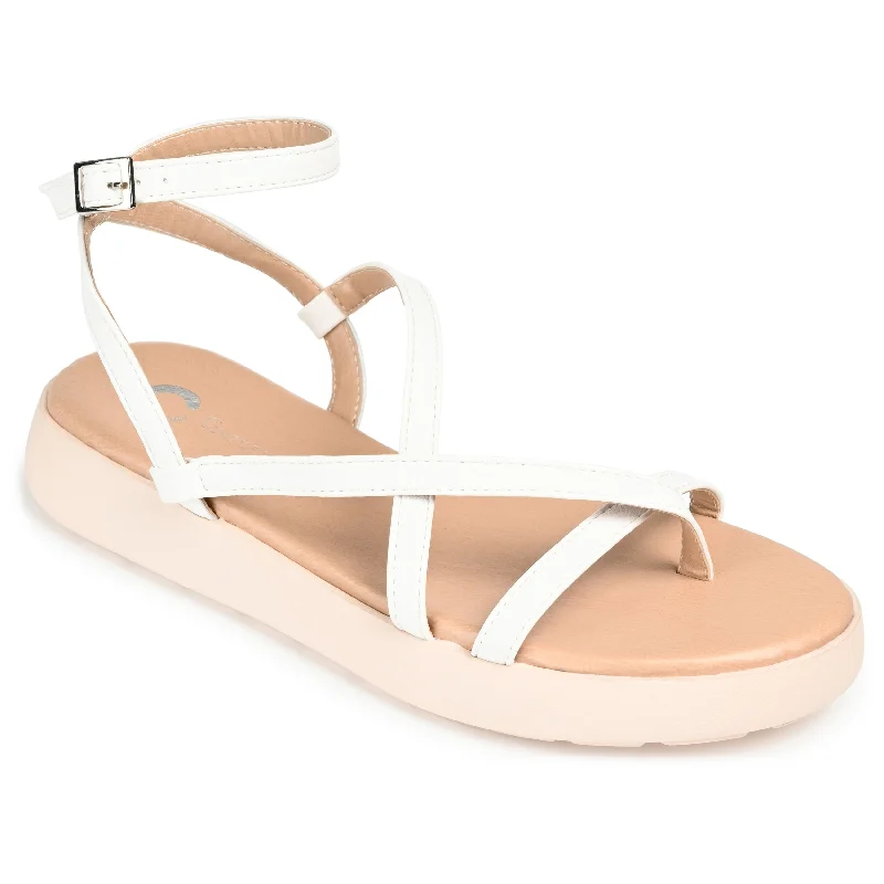 Women's Leather - Strapped Sandals with a Braided Detail in Brown for a Rustic AppealJournee Collection Women's Tru Comfort Foam Jeselia Sandal Women's Leather - Strapped Sandals with a Braided Detail in Brown for a Rustic AppealJournee Collection Women's Tru Comfort Foam Jeselia Sandal