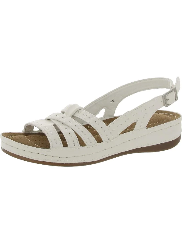 Sustainable Women's Recycled Material Sandals in Beige for Eco - Conscious ShoppersKehlani Womens Faux Leather Strappy Slingback Sandals Sustainable Women's Recycled Material Sandals in Beige for Eco - Conscious ShoppersKehlani Womens Faux Leather Strappy Slingback Sandals