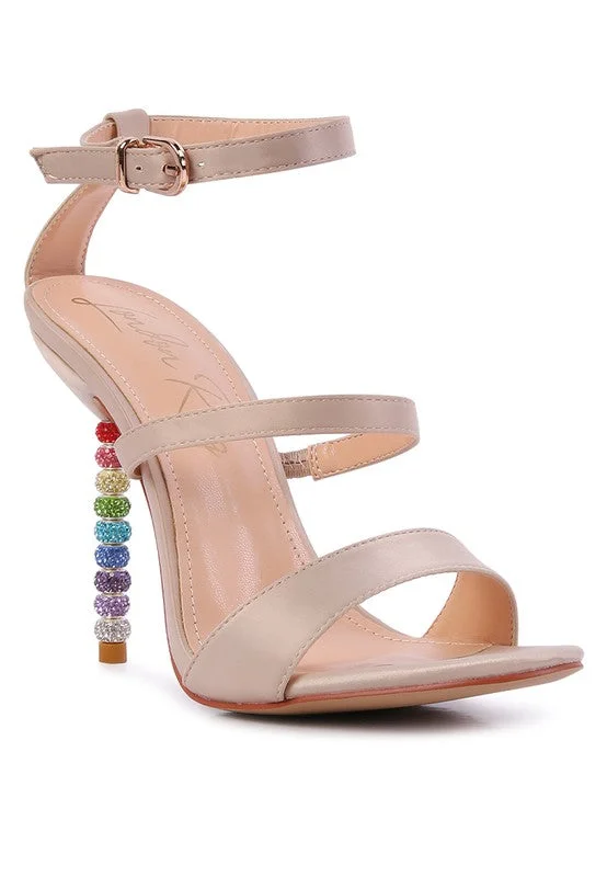 Shock - Absorbing Women's Sandals with a Soft Insole in Black for Active LifestylesLAWSUIT - RHINESTONE BALL HEEL SATIN SANDALS for women Shock - Absorbing Women's Sandals with a Soft Insole in Black for Active LifestylesLAWSUIT - RHINESTONE BALL HEEL SATIN SANDALS for women