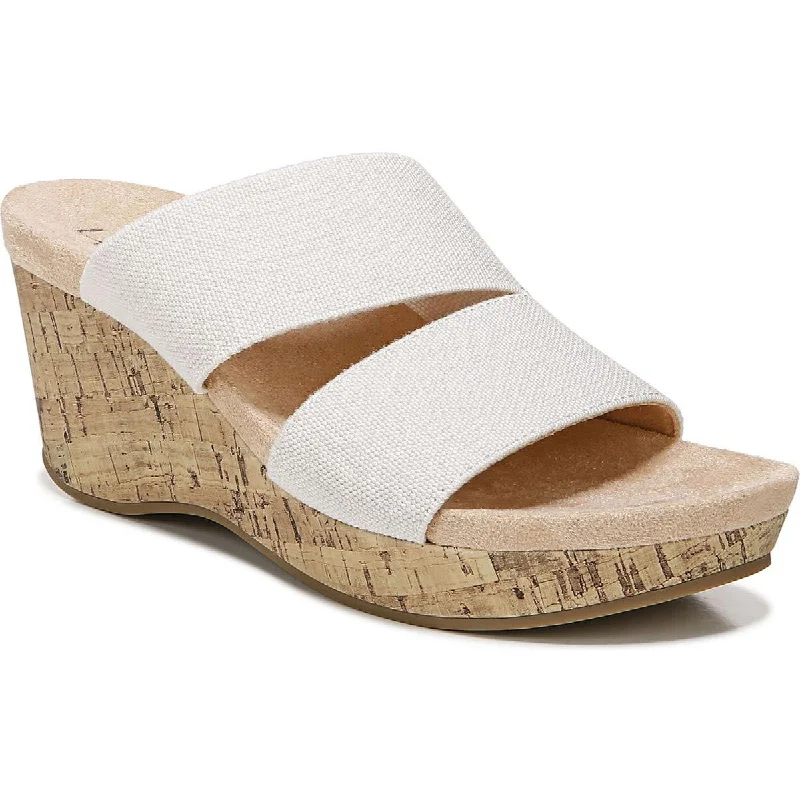 Elastic - Strap Women's Sandals with a Padded Toe in Teal for Easy On - and - OffLifeStride Womens Divine Slip On Open Toe Wedge Sandals Elastic - Strap Women's Sandals with a Padded Toe in Teal for Easy On - and - OffLifeStride Womens Divine Slip On Open Toe Wedge Sandals
