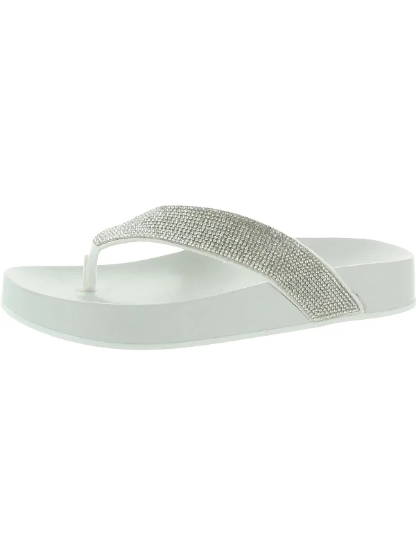 Lightweight Women's Mesh - Paneled Sandals in Yellow for BreathabilityLola R Womens Faux Leather Thong Toe Flip-Flops