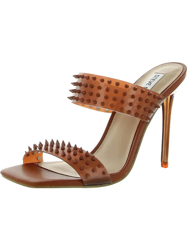 Anti - Slip Women's Sandals with a Grooved Sole in Green for Outdoor AdventuresLunna Womens Studded Square Toe Stiletto Sandals Anti - Slip Women's Sandals with a Grooved Sole in Green for Outdoor AdventuresLunna Womens Studded Square Toe Stiletto Sandals