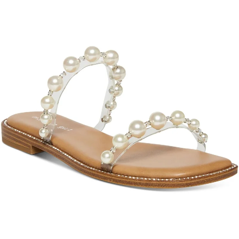 Waterproof Women's Rubber Beach Sandals with Arch Support in Blue for Water ActivitiesMadden Girl Womens Peachy Embellished Square Toe Slide Sandals Waterproof Women's Rubber Beach Sandals with Arch Support in Blue for Water ActivitiesMadden Girl Womens Peachy Embellished Square Toe Slide Sandals