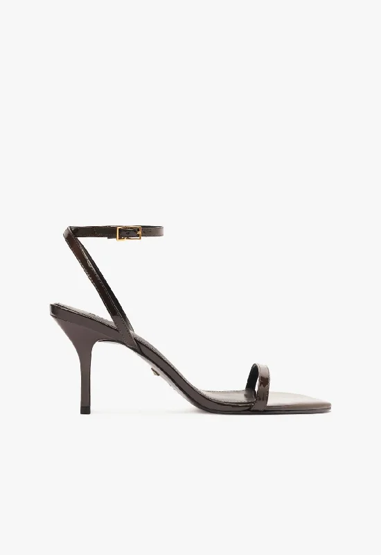 Plus Size Women's Wide - Width Platform Sandals in Black for Added Comfort and HeightMelanie Patent Leather Sandal Plus Size Women's Wide - Width Platform Sandals in Black for Added Comfort and HeightMelanie Patent Leather Sandal