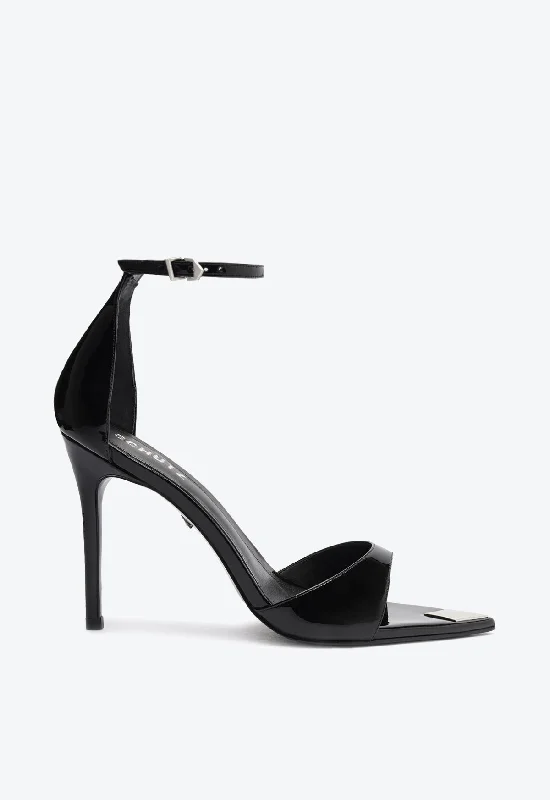 Women's Sandals with a Glitter - Coated Strap in Gold for a Sparkly Summer OutfitPamela Patent Leather Sandal Women's Sandals with a Glitter - Coated Strap in Gold for a Sparkly Summer OutfitPamela Patent Leather Sandal