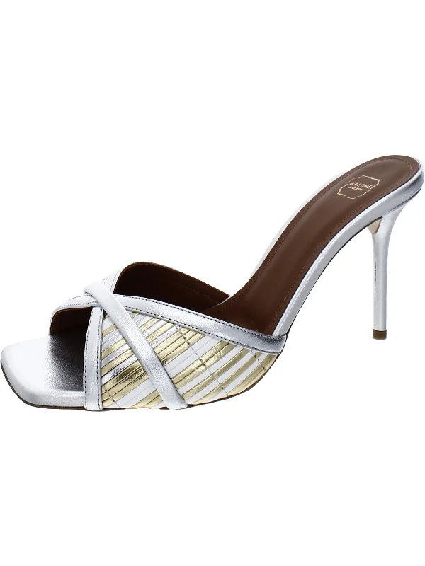 Women's Sandals with a Glitter - Coated Strap in Gold for a Sparkly Summer OutfitPerla Womens Leather Slip On Mule Sandals Women's Sandals with a Glitter - Coated Strap in Gold for a Sparkly Summer OutfitPerla Womens Leather Slip On Mule Sandals