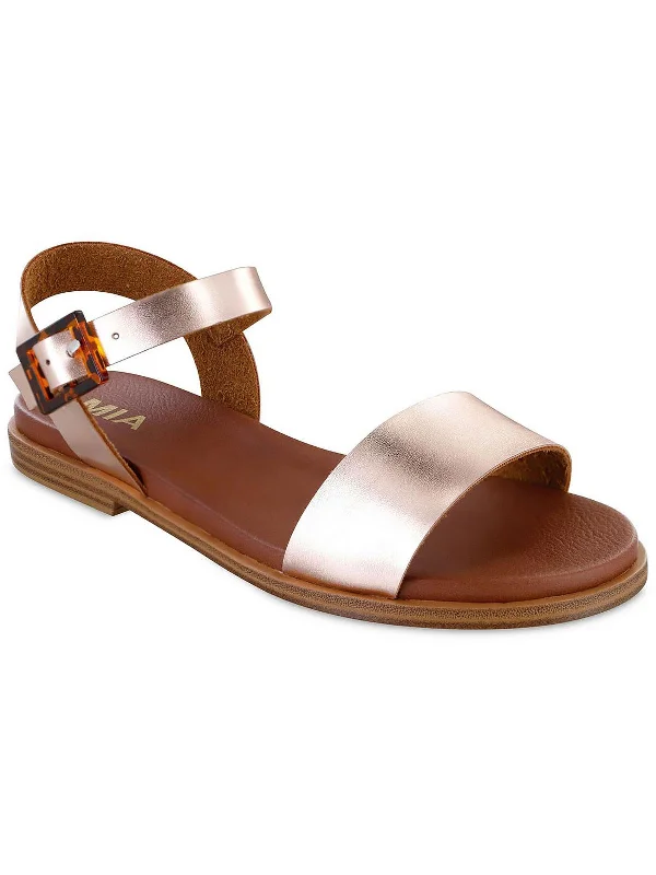 Orthopedic Women's Sandals with Arch Support in Gray for Foot HealthPeyton Womens Open Toe Ankle Strap